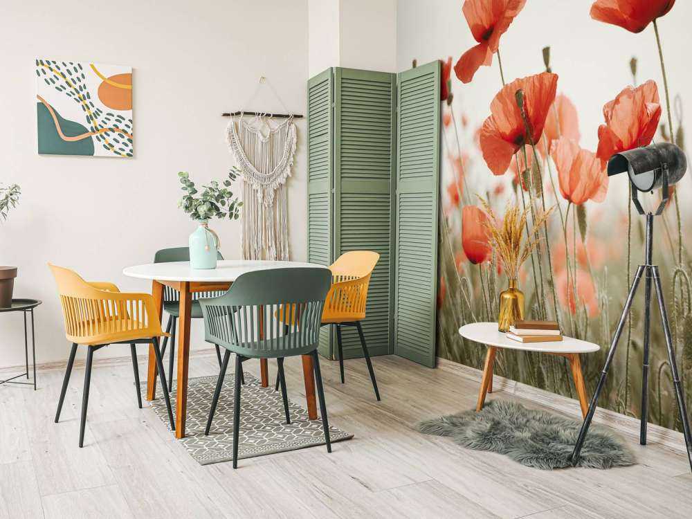 Coquelicots aux couleurs vintage