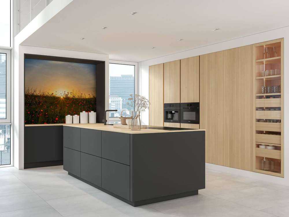 Red poppies and sunrise