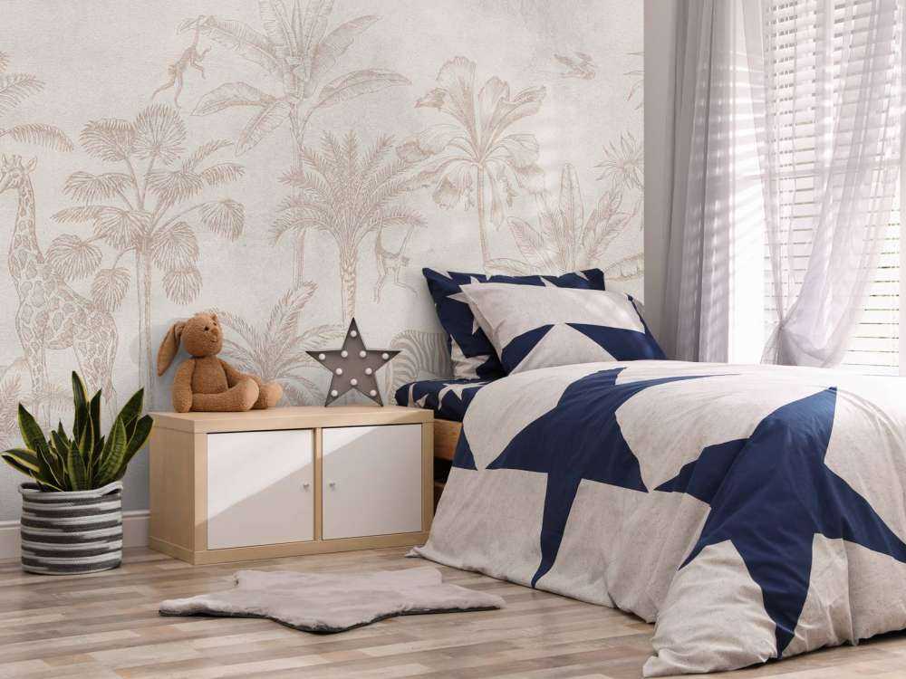 Animal tropical jungle taupe