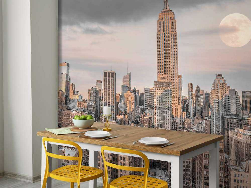 Empire State Building avec skyline