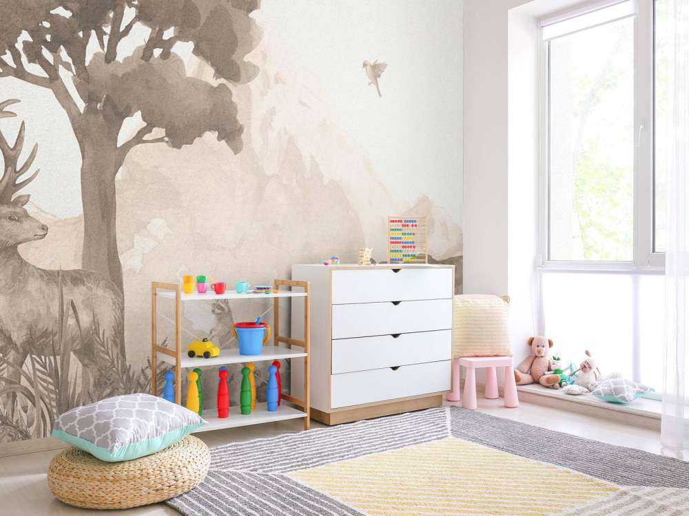 Animaux de la forêt en taupe