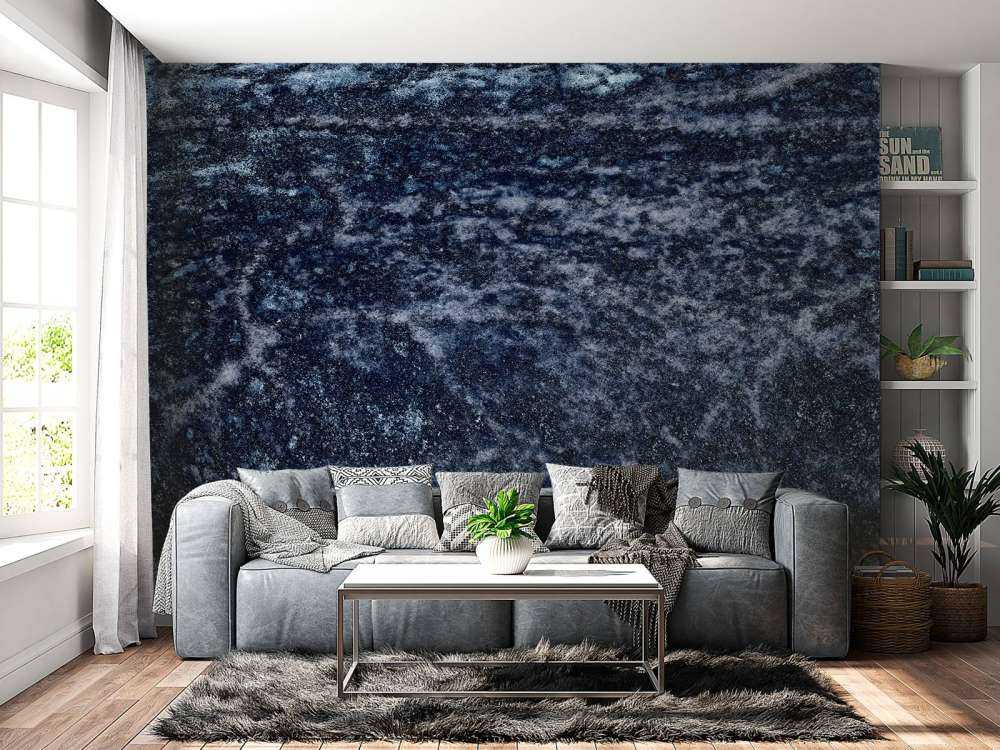 Structure bleu foncé