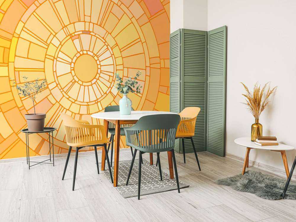 Mosaïque rayons de soleil