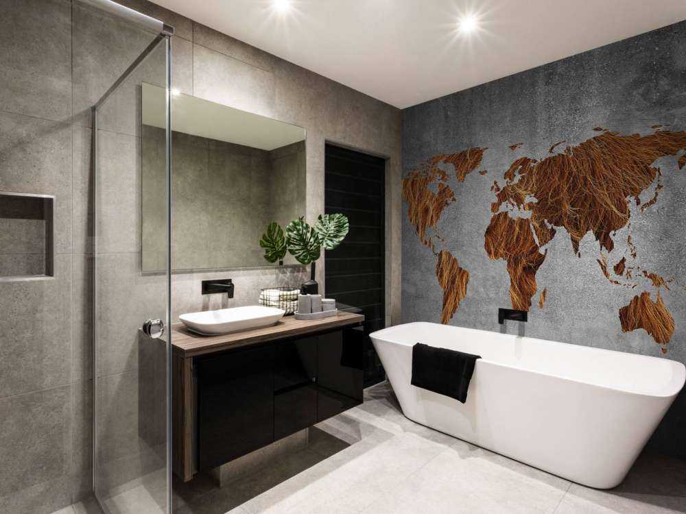 Carte du monde avec texture