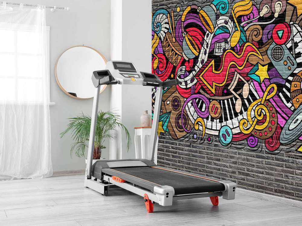 Graffitis musicaux sur briques