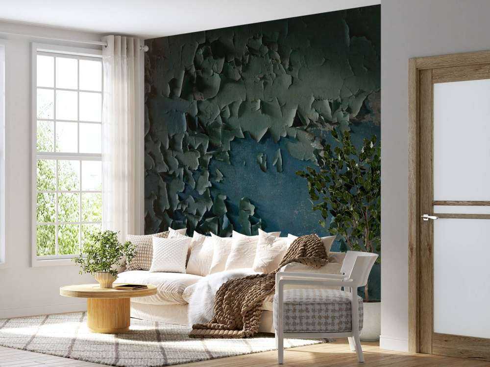 Peinture murale vieillie