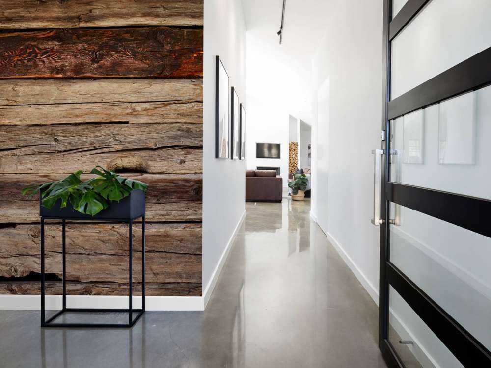 Bois rouge dégradé