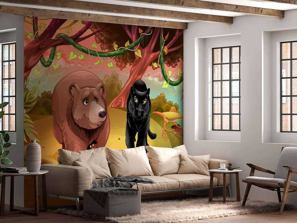 Des animaux de la jungle sympathiques