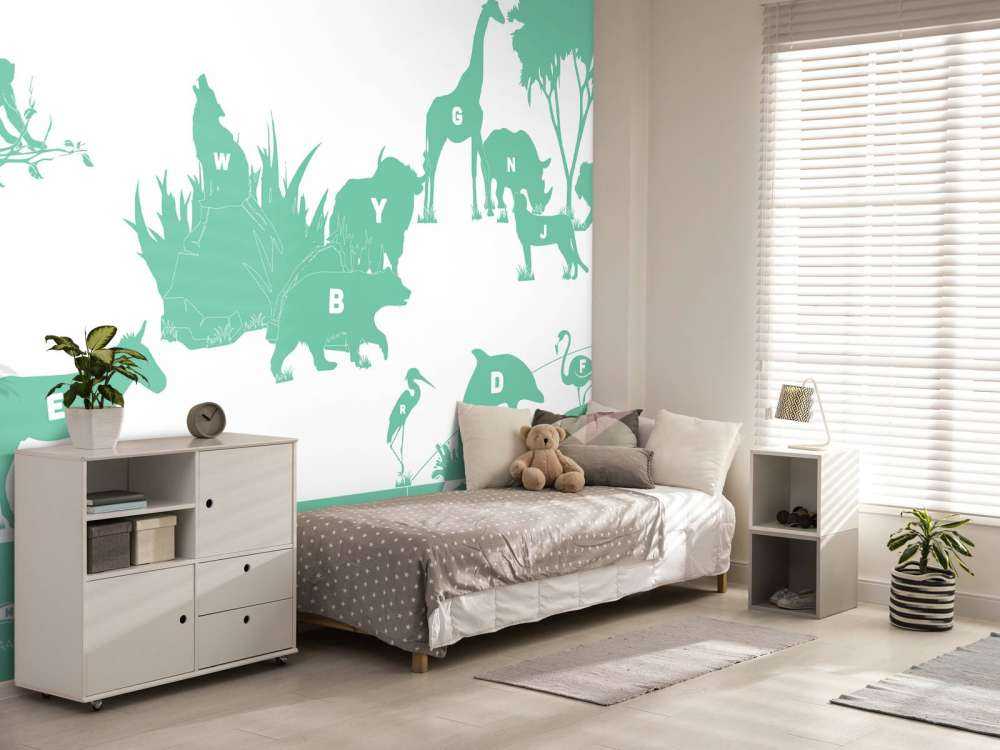 Alphabet animal, vert