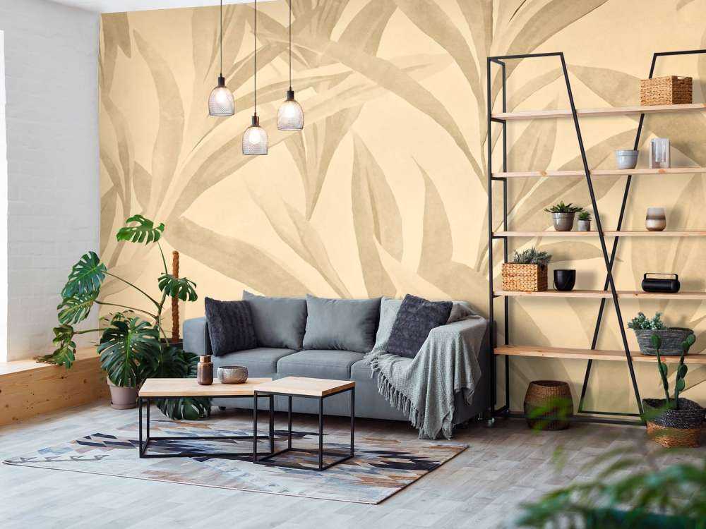 Charme des feuilles exotiques calmes.