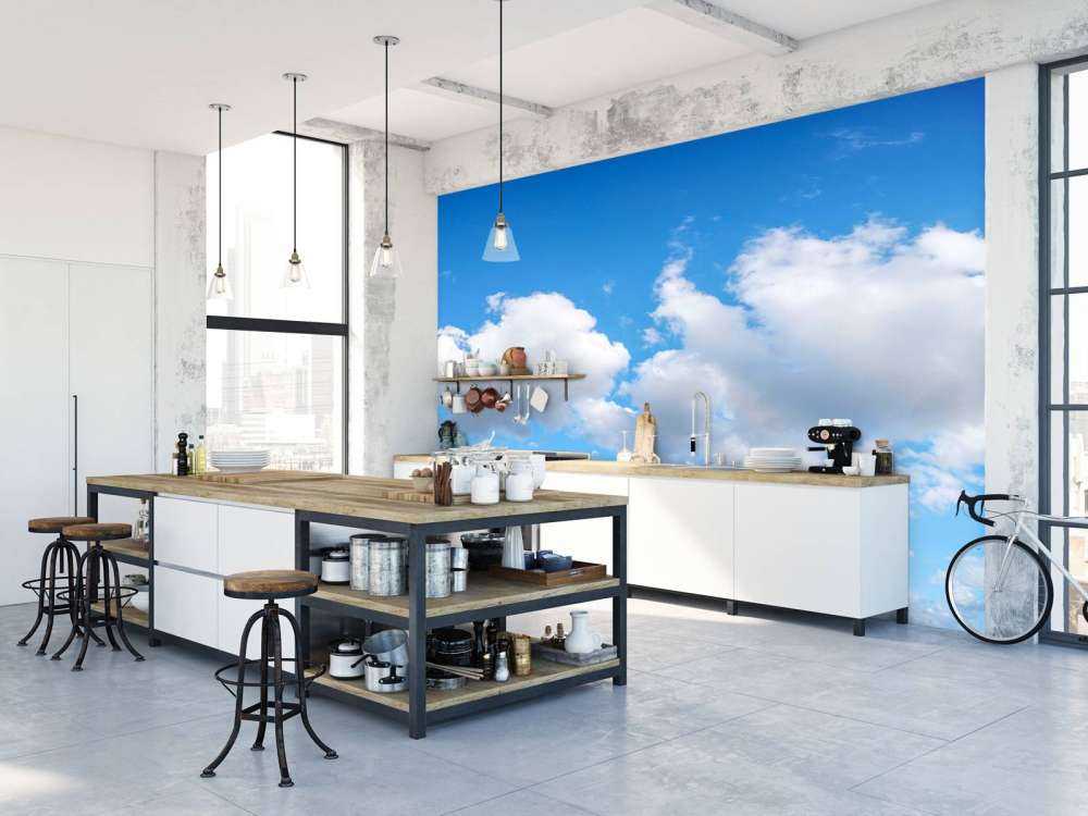 Nuages blancs dans un ciel bleu