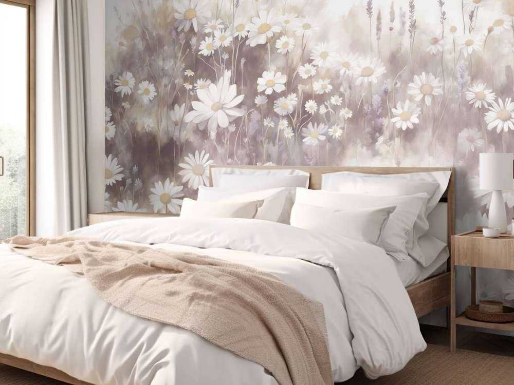 Prairie de Marguerites Silencieuses Rose