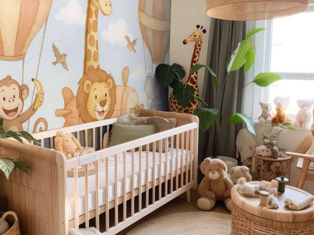 Aventure aérienne avec des animaux joyeux