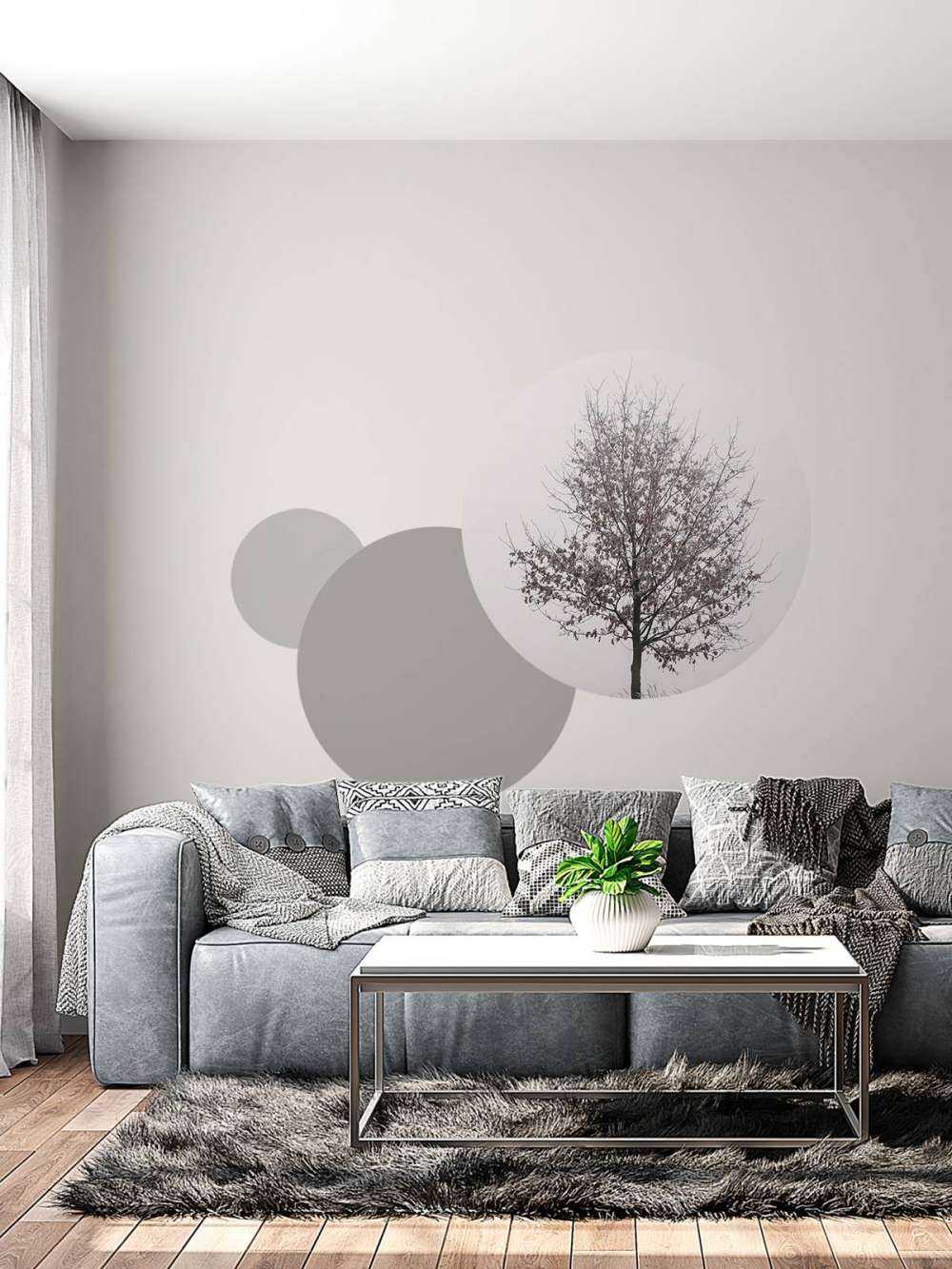 Paysage d'hiver minimaliste