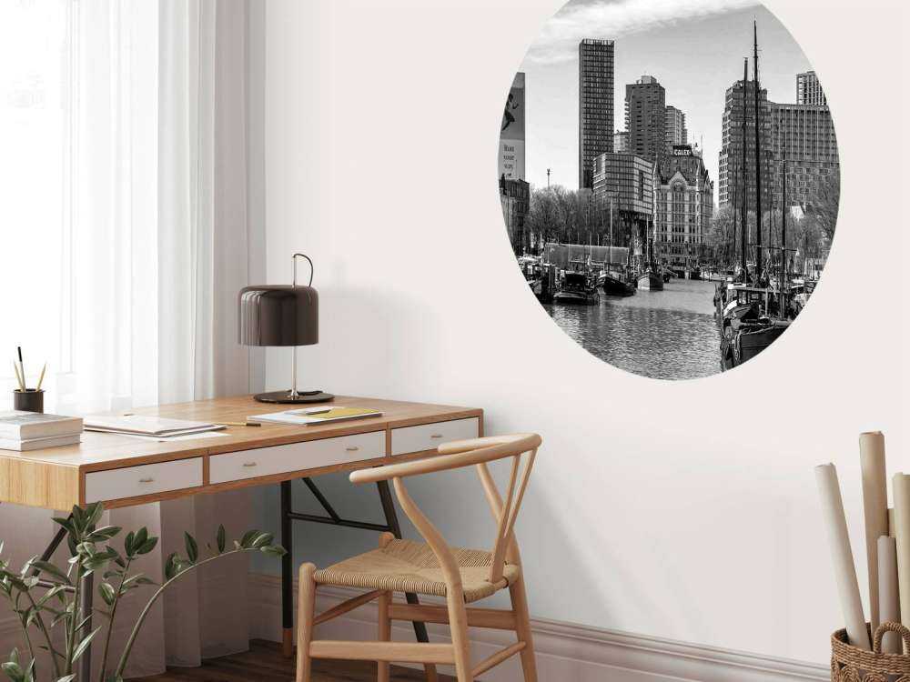 Vieux Port et Maison Blanche en Monochrome