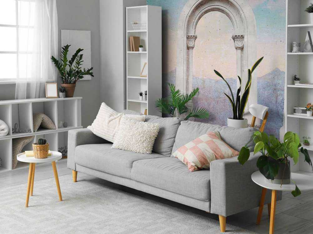 Arcs classiques vers le ciel pastel