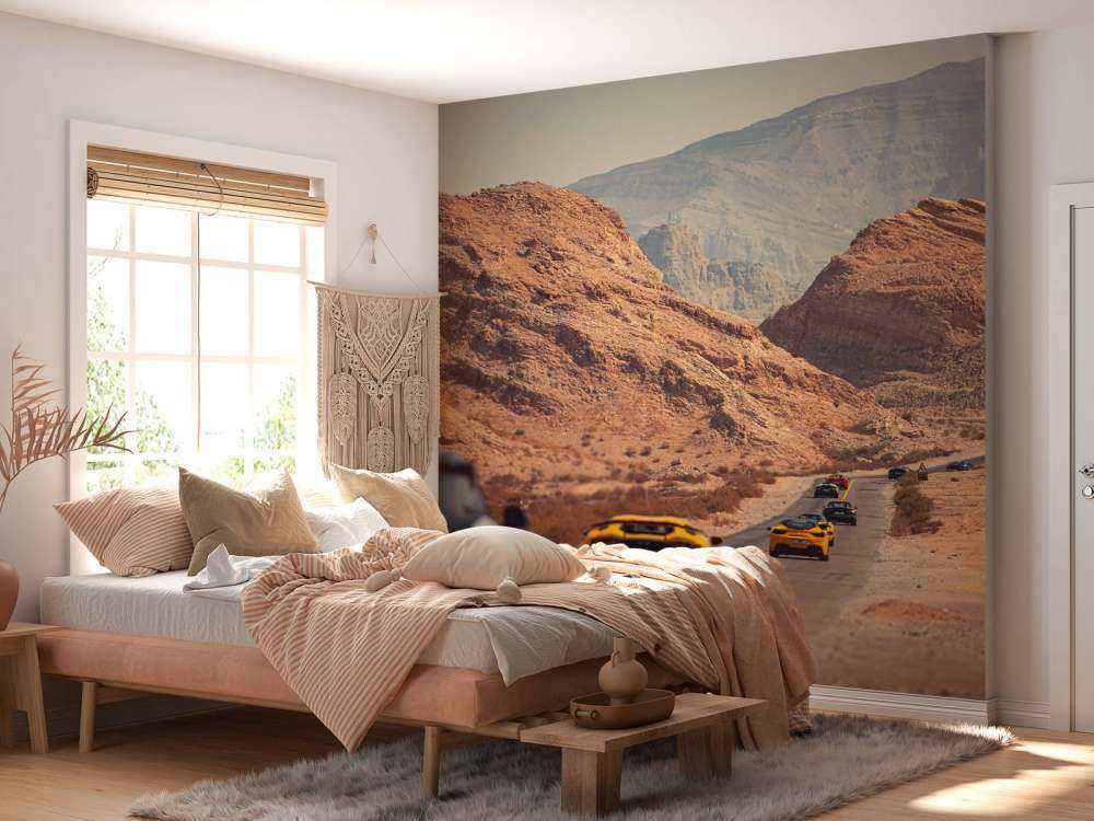 Supercars à travers le désert