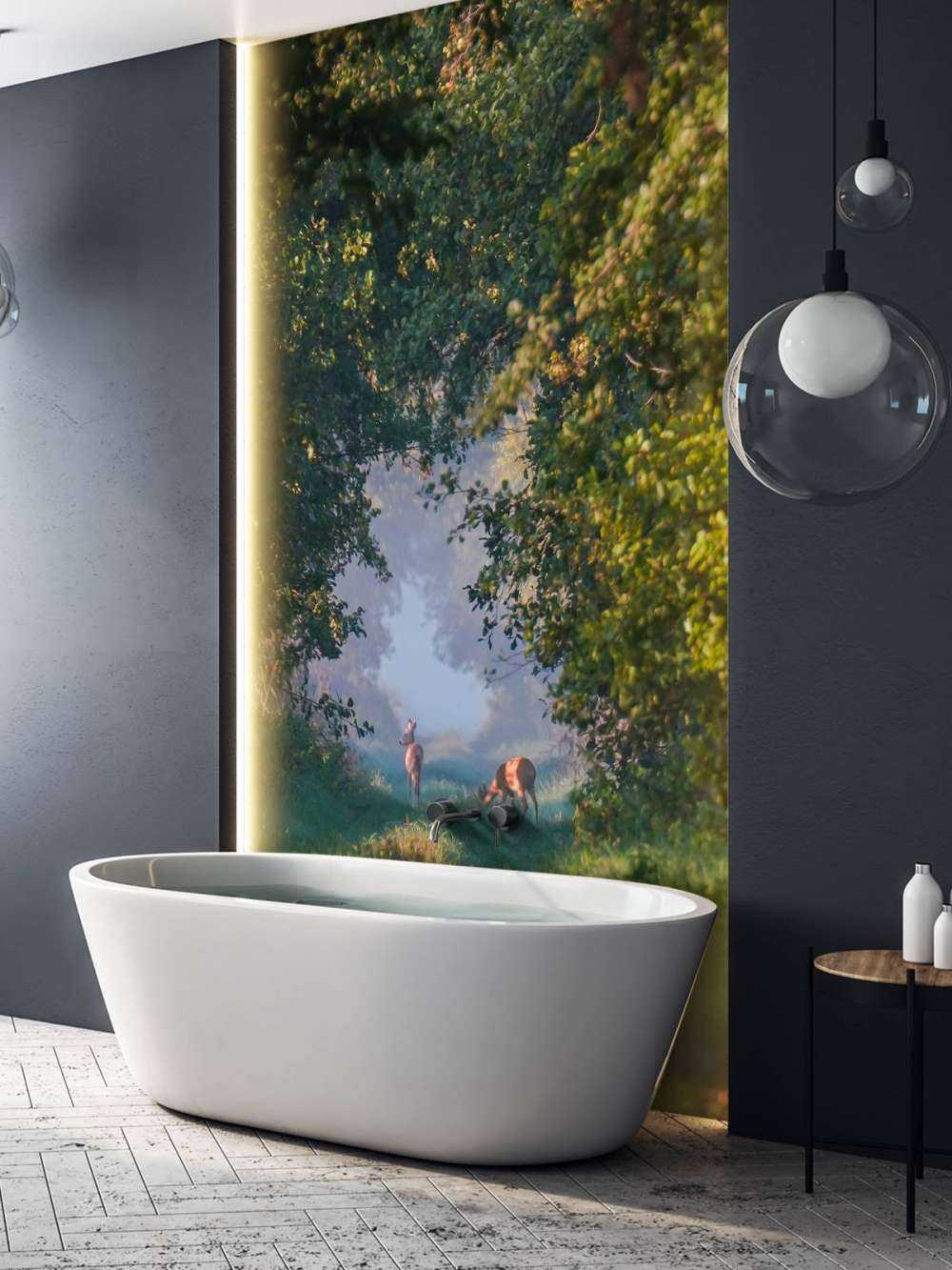 Animaux sauvages dans la lumière du matin