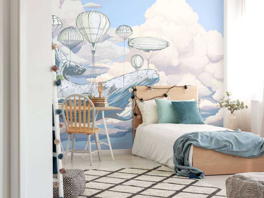 La baleine et ses montgolfières