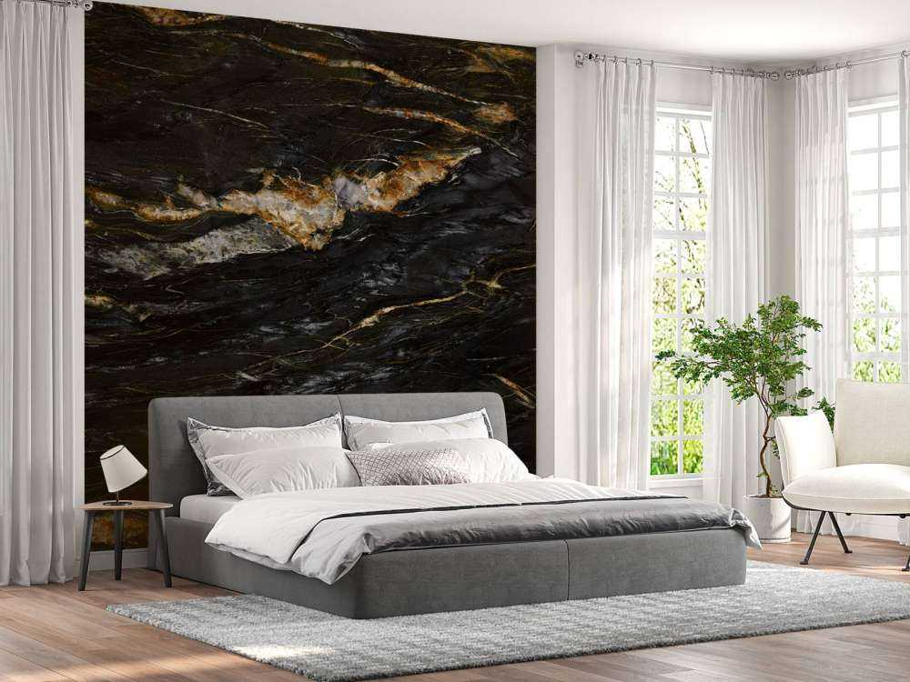 Marbre foncé robuste