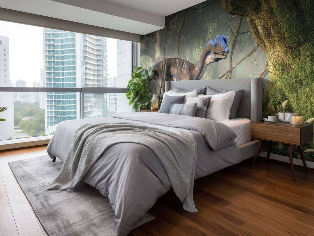 Dinosaures dans la forêt