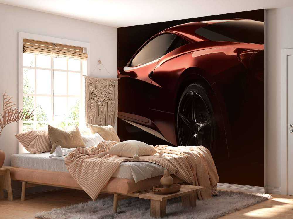 Voiture de sport rouge