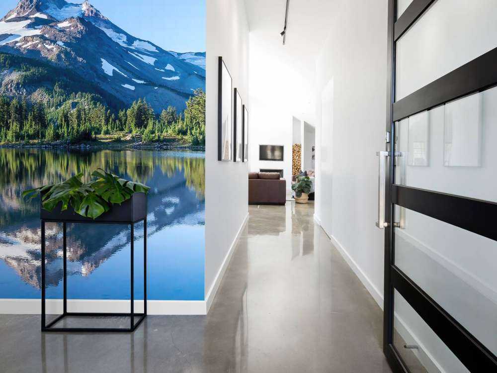 Photo fond d'écran montagnes de neige