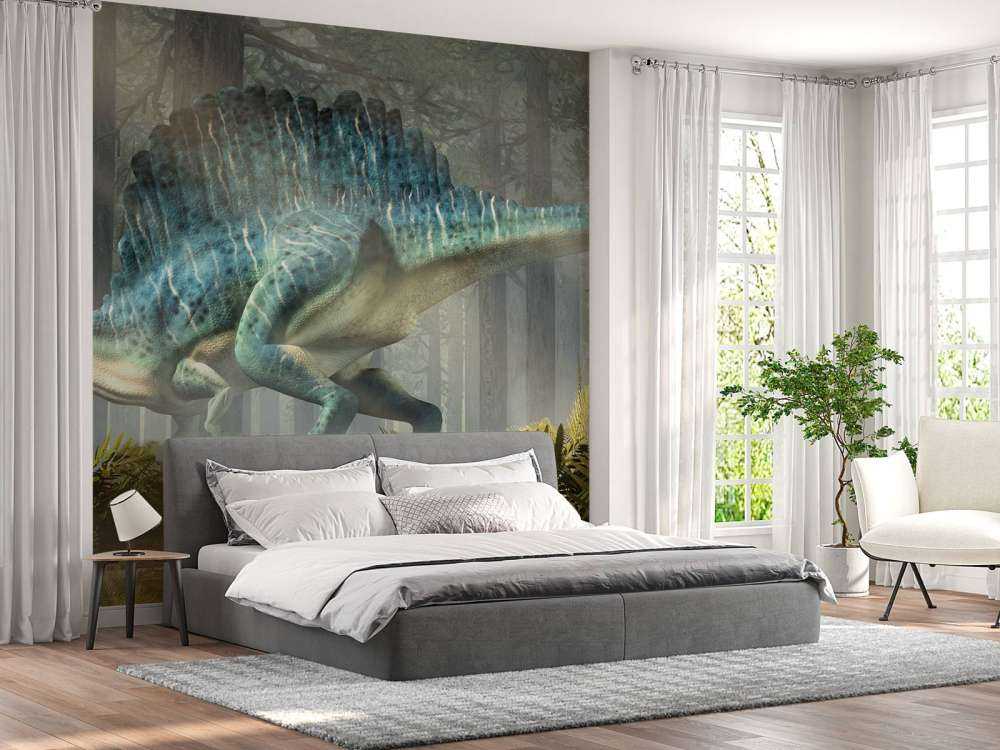 Spinosaur dans une forêt