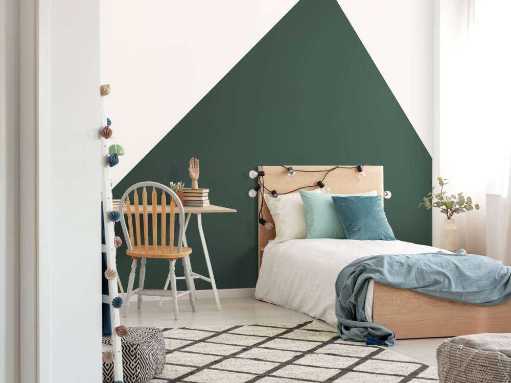 Triangle, vert foncé