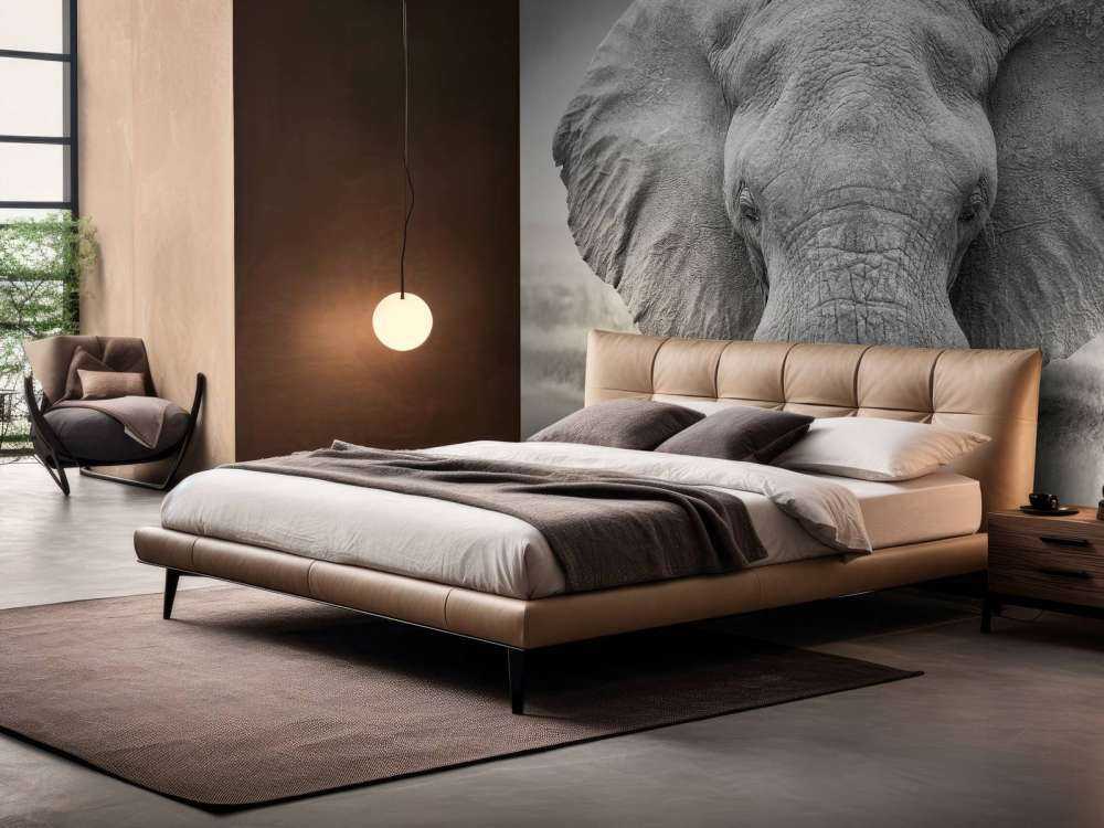 L'éléphant en noir et blanc