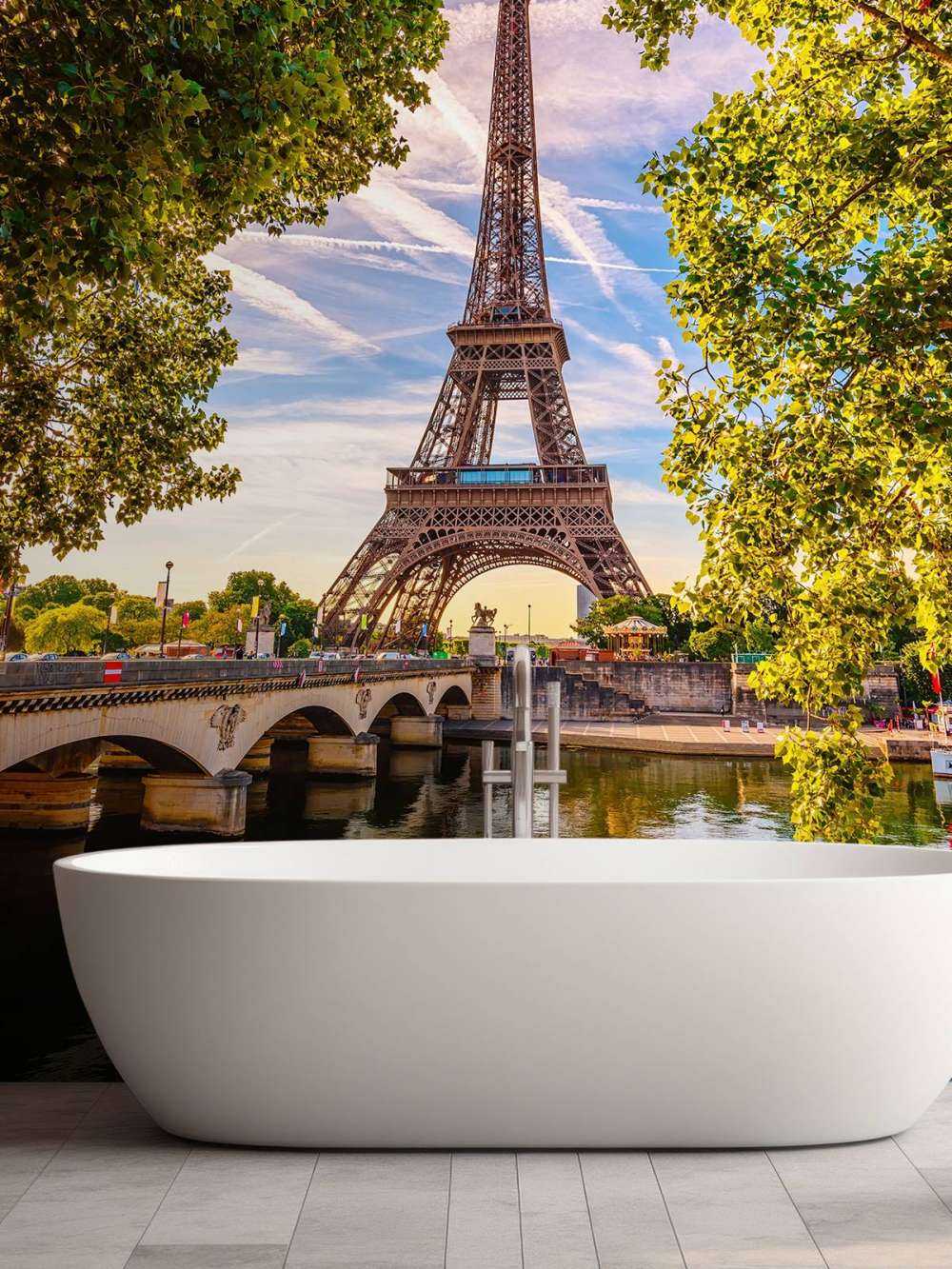 La Tour Eiffel et la Seine