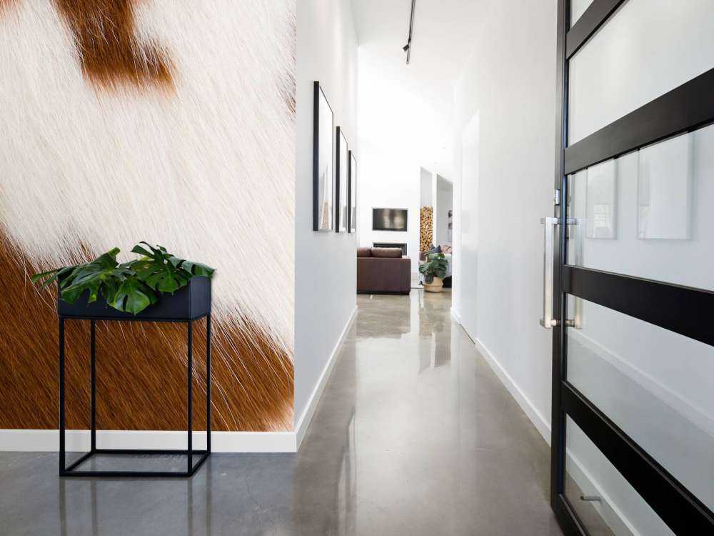 Cuir de vachette rouge et blanc cuir de vachette