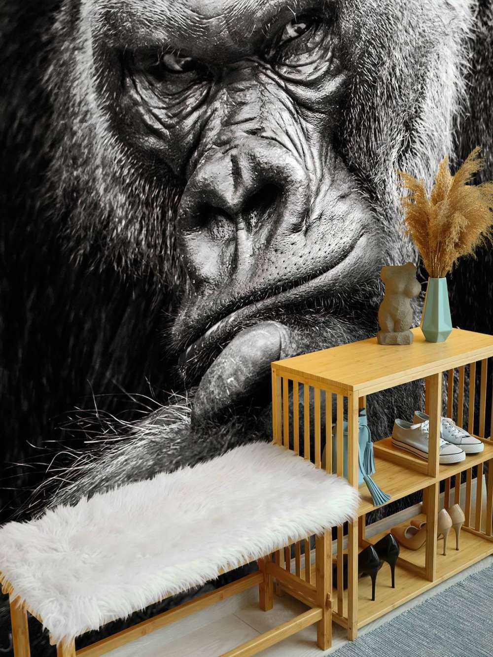 Gros plan d'un gorille