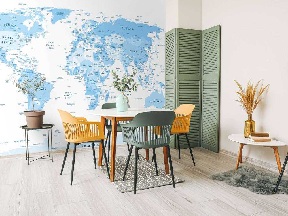 Carte du monde réaliste