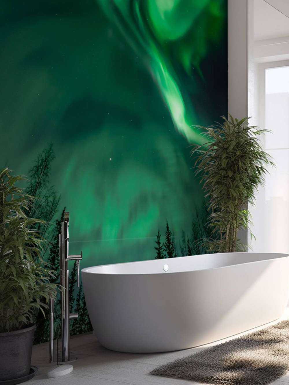 Aurore boréale en spirale