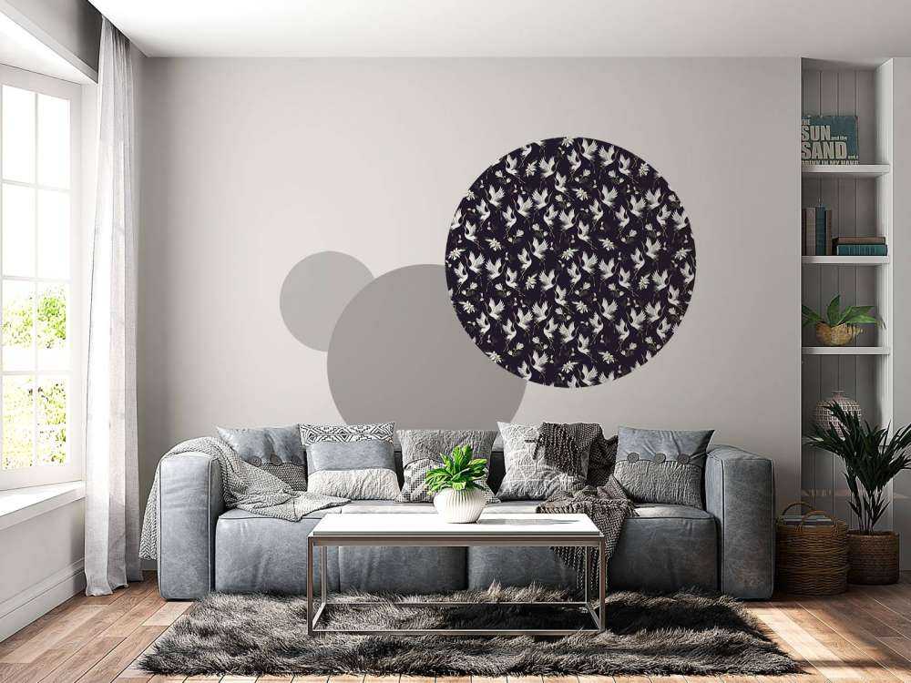 Motif de grue en vol