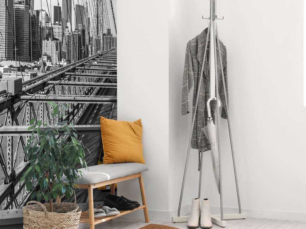 Un taxi sur le pont de Brooklyn