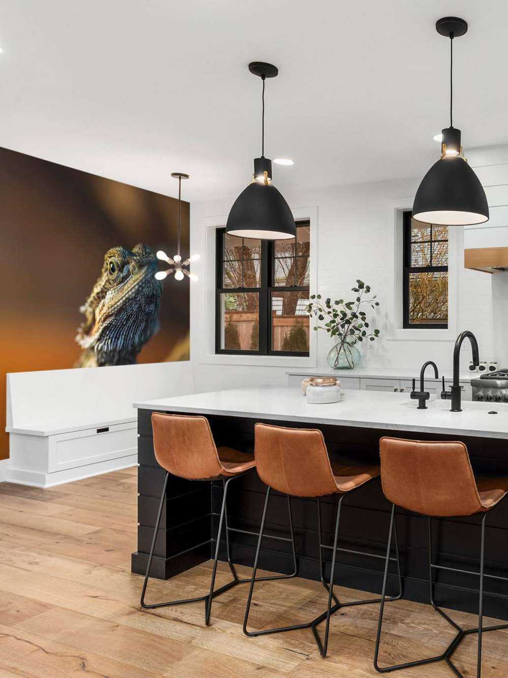 Gros plan d'un caméléon