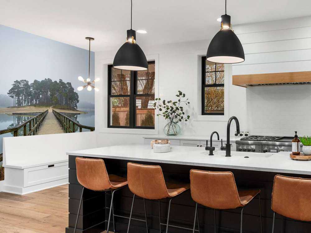 Une île dans le brouillard