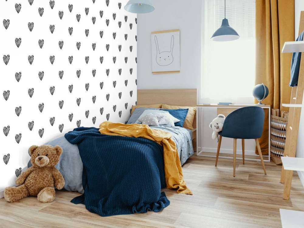 Coeurs noirs dessinés