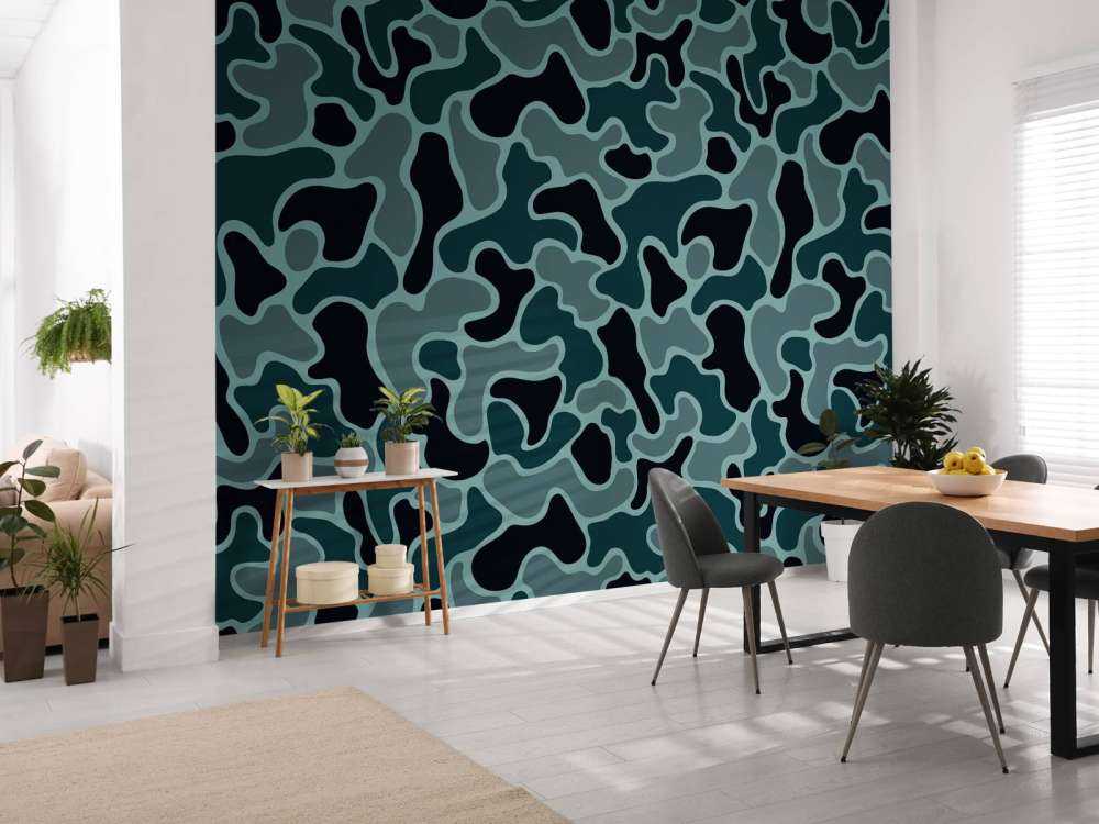 Camouflage vert gris