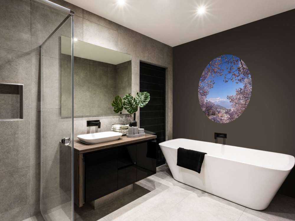 Fleurs roses en montagnes