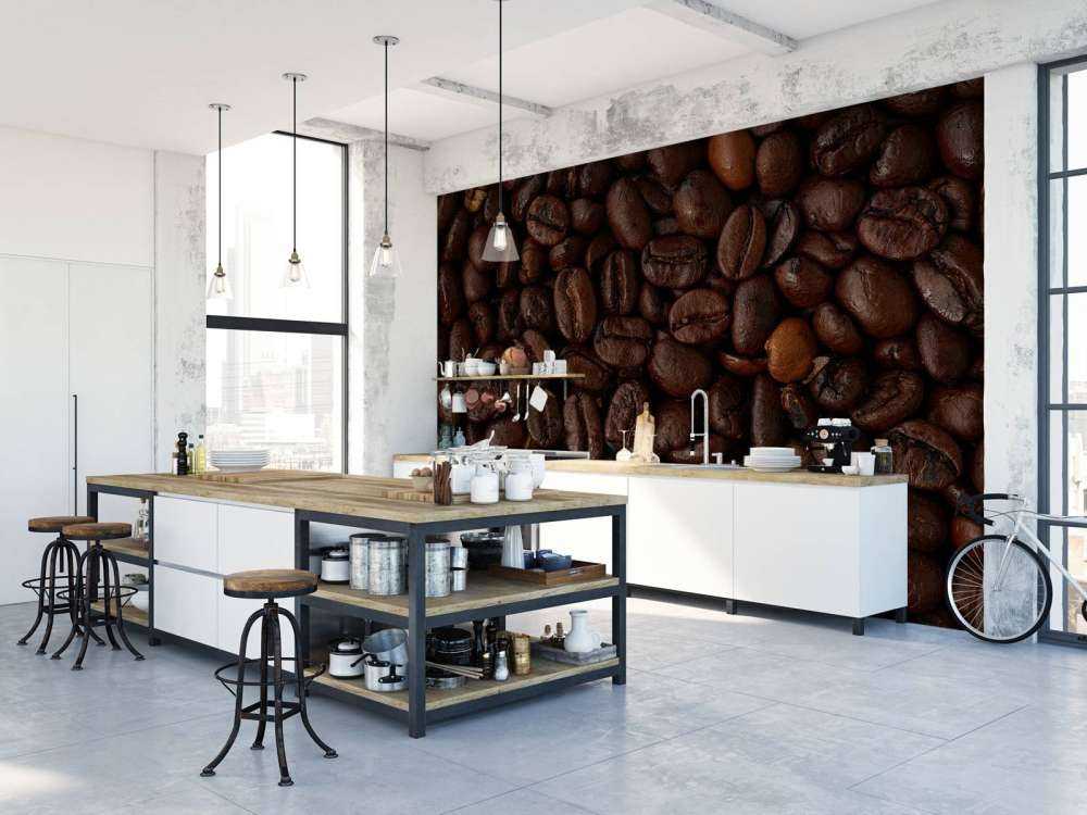 Grains de café en gros plan