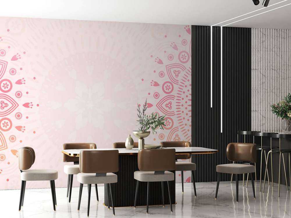Mandalas de fleurs roses