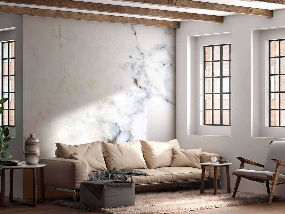 Marbre blanc avec des nuances de gris