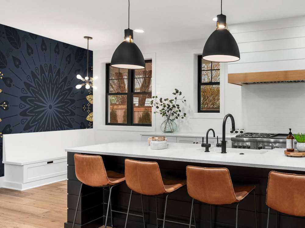 Feuilles dans les mandalas