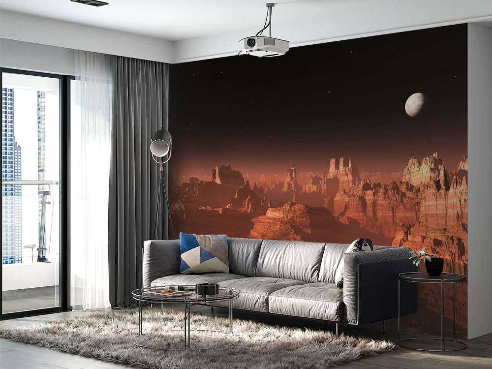 Coucher de soleil sur Mars