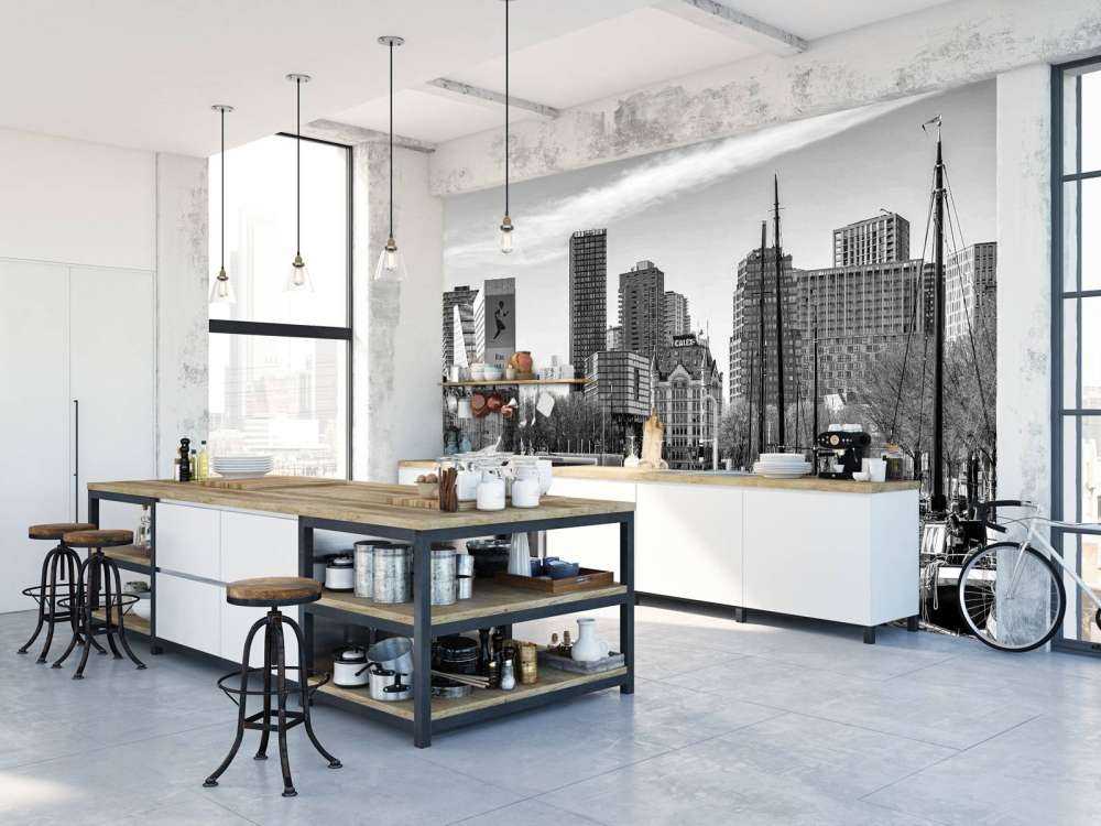 Vieux Port et Maison Blanche en Monochrome