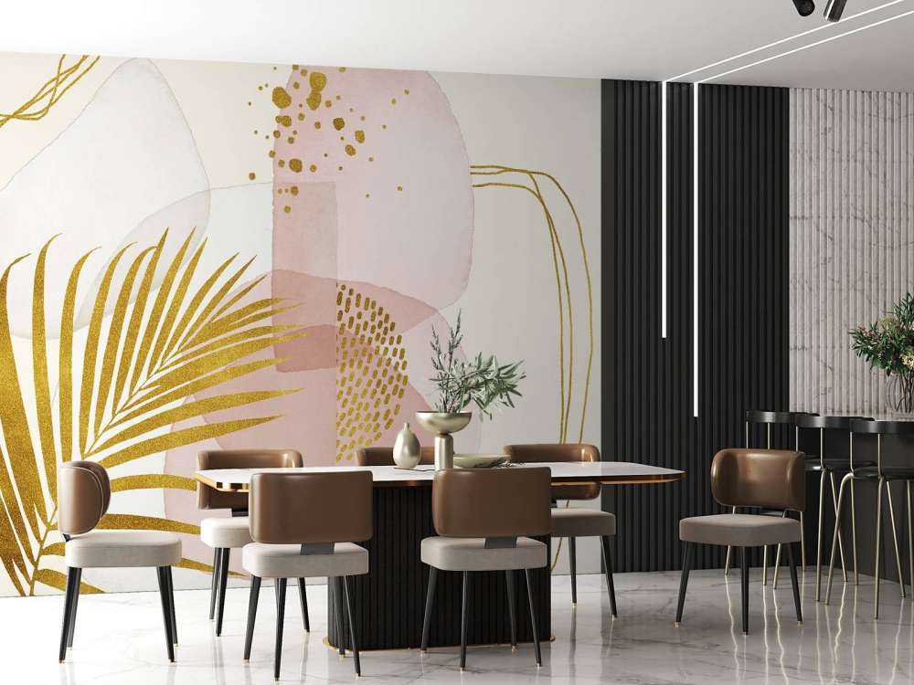 Ambiance bohème dorée et exotique