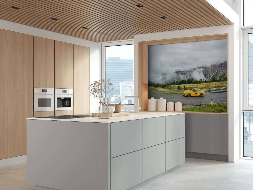 Voitures de sport dans les Dolomites